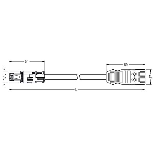 pre-assembled adapter cable Cca Socket/plug MIDI brown image 7