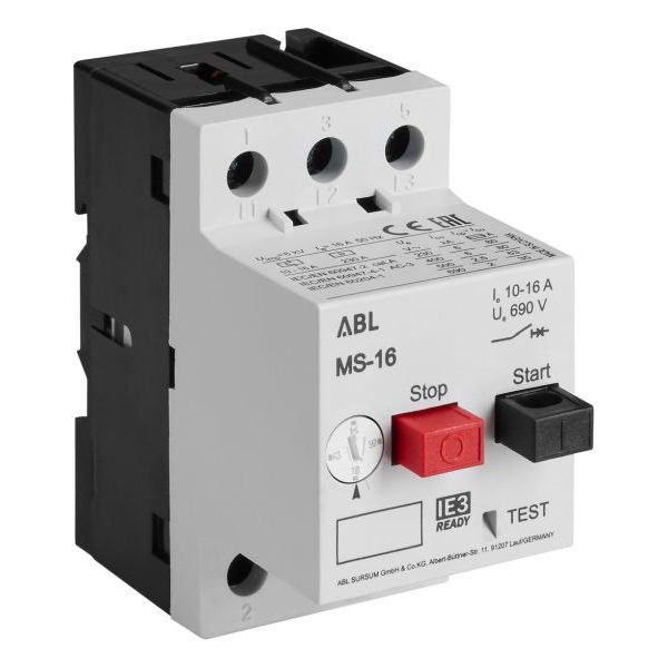 Motor protection switch ABL MS1.6 (1.0 - 1.6A) image 1