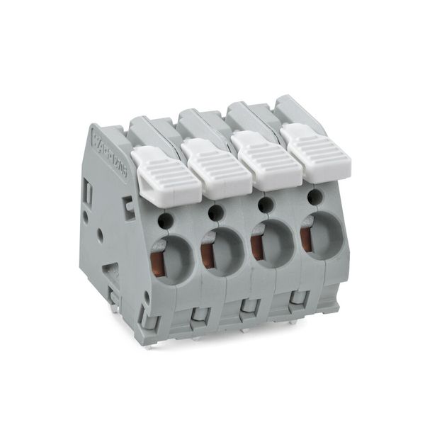 PCB terminal block lever 6 mm² light gray image 1