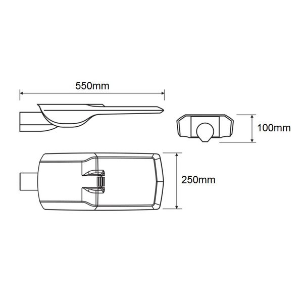 RUBINO LED 53W 6500lm/740 IP66 O7 grey image 2