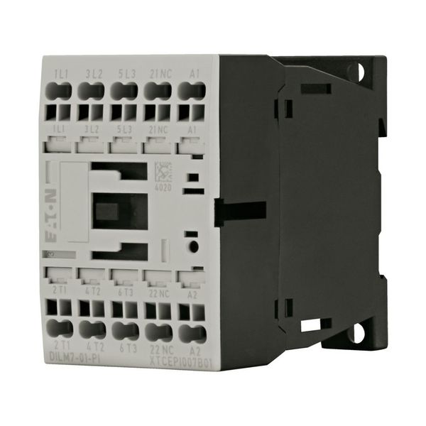 Contactor, 3 pole, 380 V 400 V 3 kW, 1 NC, 220 V 50/60 Hz, AC operation, Push in terminals image 7