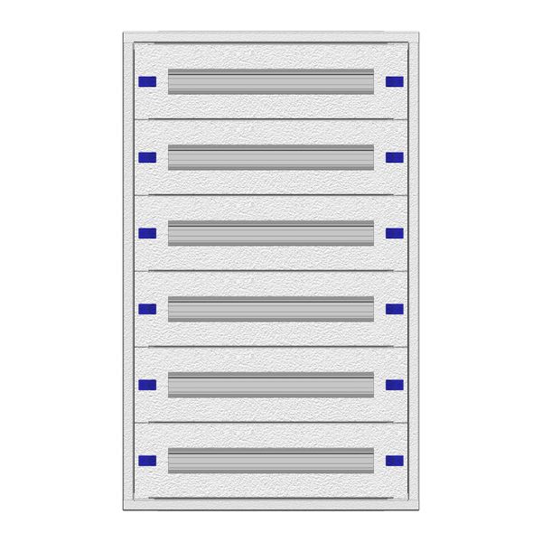 Modular chassis 2-18K flat, 6-rows, depth 100 mm image 1