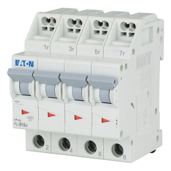 Miniature circuit breaker (MCB) with plug-in terminal, 16 A, 4p, characteristic: B image 2