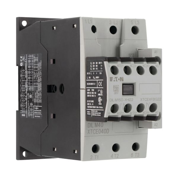 Contactor, 380 V 400 V 18.5 kW, 2 N/O, 2 NC, 230 V 50/60 Hz, AC operation, Screw terminals image 15