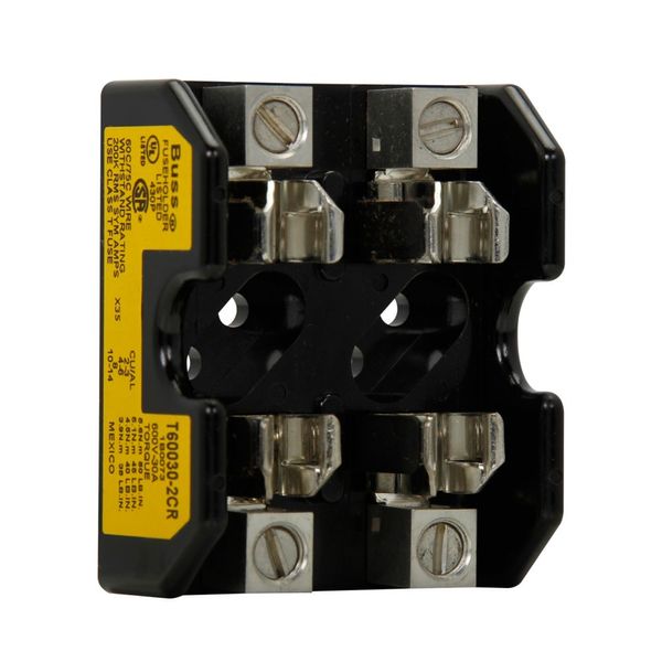 Eaton Bussmann series Class T modular fuse block, 600 Vac, 600 Vdc, 0-30A, Box lug, Two-pole image 9