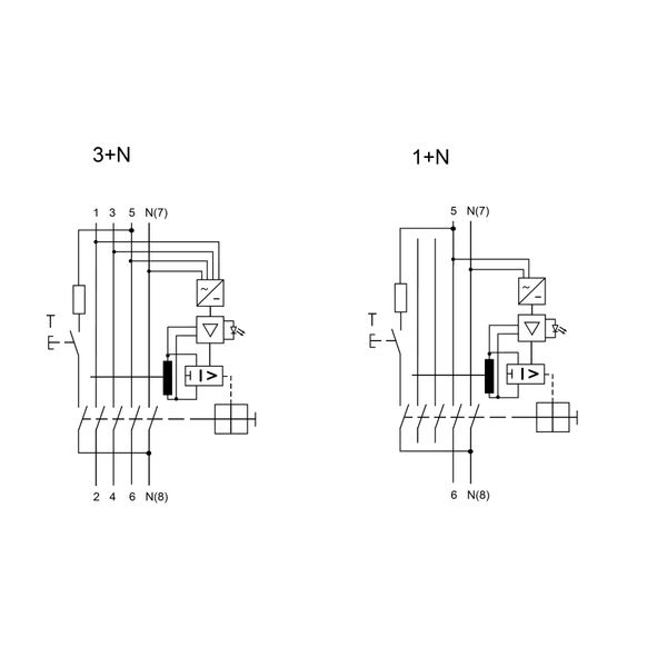 Residual current circuit breaker 40A, 4-pole, 30mA, type EV image 3