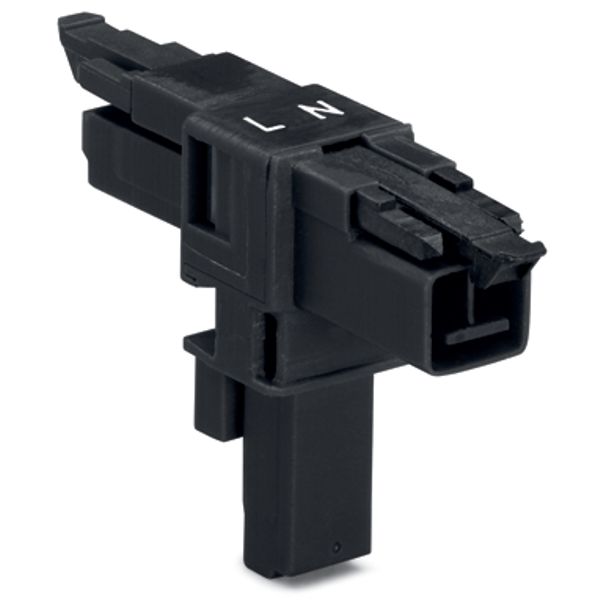 T-distribution connector 2-pole Cod. A black image 2