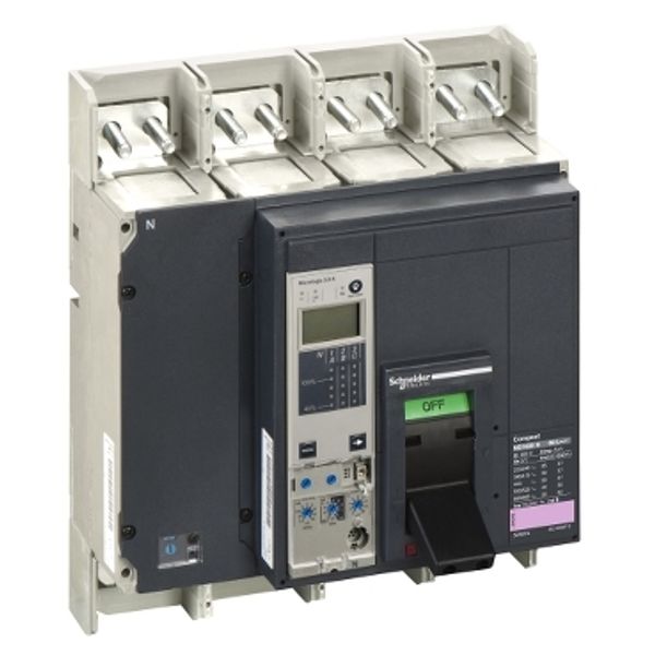 circuit breaker ComPact NS1600N, 50 kA at 415 VAC, Micrologic 5.0 A trip unit, 1600 A, fixed,4 poles 4d image 2