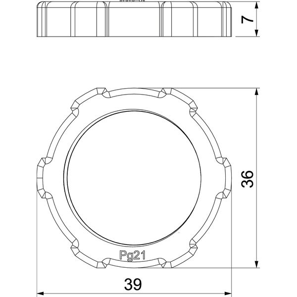 116 PG21 Locknut  PG21 image 2