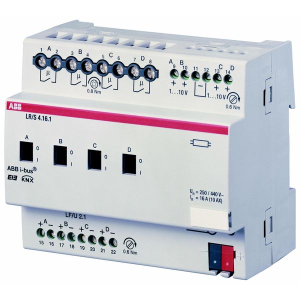 LR/S 4.16.1 LR/S4.16.1 Light Controller, 4-fold, 1-10 V, MDRC image 1