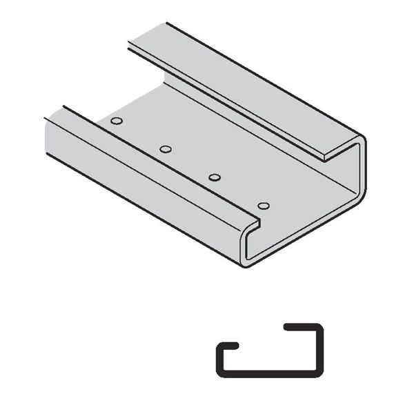 NON DRILLED DIN RAIL G TYPE image 1
