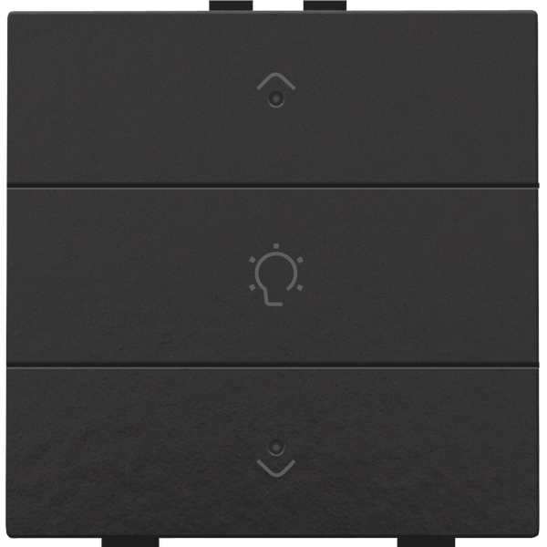 Single dimming control for Niko Home Control with LEDs, piano black co image 1