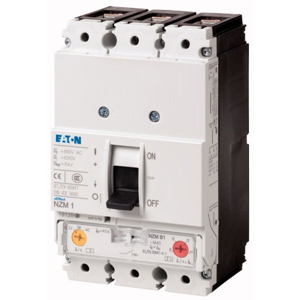 Circuit-breaker, 3p, 40A, motor protection image 2