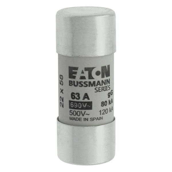 Fuse-link, LV, 63 A, AC 690 V, 22 x 58 mm, gL/gG, IEC image 15