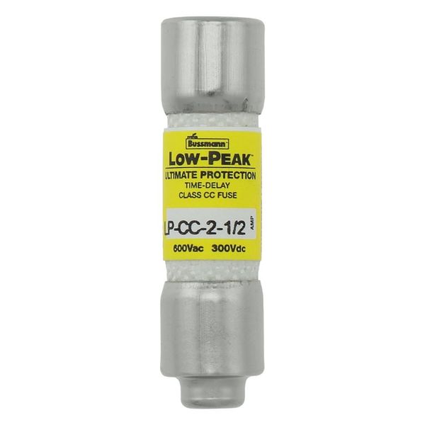Fuse-link, LV, 2.5 A, AC 600 V, 10 x 38 mm, CC, UL, time-delay, rejection-type image 1