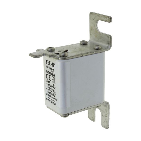 Fuse-link, high speed, 40 A, AC 1000 V, size 00, 30 x 47 x 98 mm, aR, DIN, IEC, type T indicator image 7