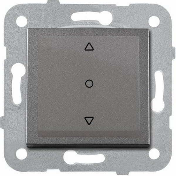 Novella-Trenda Dark Grey One Button Blind Control Switch image 1