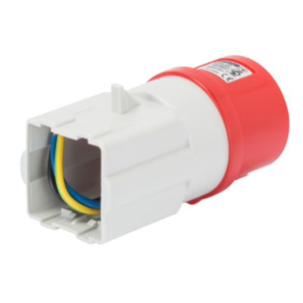 SYSTEM ADAPTOR - FROM INDUSTRIAL TO DOMESTIC - SOCKET-OUTLET 3P+N+E 16A 400V ac 50/60HZ - FITTING FOR 2 MODULE SYSTEM RANGE image 1