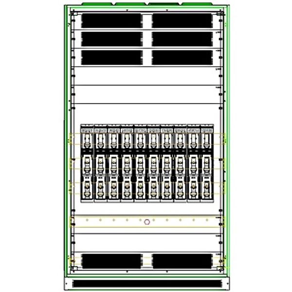 NH-Feld IP31 1600A HSS 1200mm max.10xNH1-3, B1242xH2140xT400 image 1