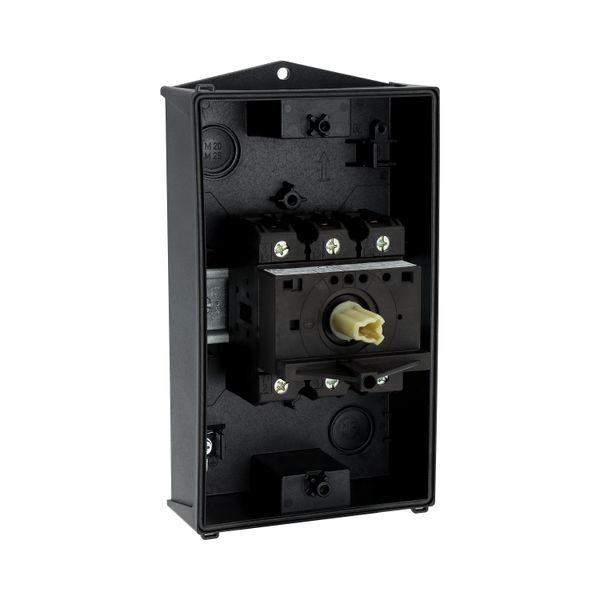 On-Off switch, P3, 63 A, surface mounting, 3 pole, STOP function, With image 53