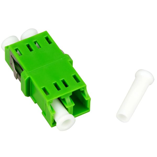 FO Coupler LC/APC-Duplex,Plastic,Singlemode,zir,w/o fl,gnECO image 3