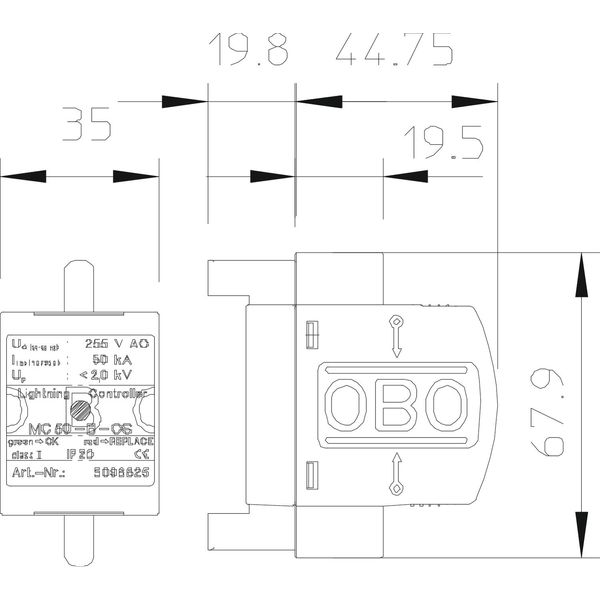 MC 50-B 0-OS LightningController with function display 255V image 2