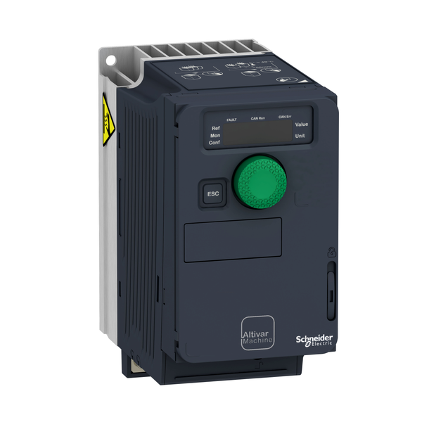 variable speed drive, ATV320, 0.75 kW, 200…240 V, 3 phases, compact image 4