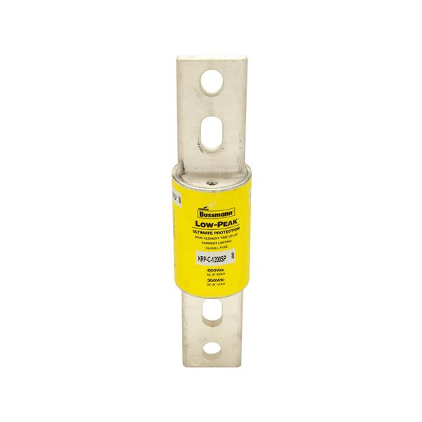 Eaton Bussmann Series KRP-C Fuse, Current-limiting, Time-delay, 600 Vac, 300 Vdc, 1200A, 300 kAIC at 600 Vac, 100 kAIC Vdc, Class L, Bolted blade end X bolted blade end, 1700, 2.5, Inch, Non Indicating, 4 S at 500% image 18