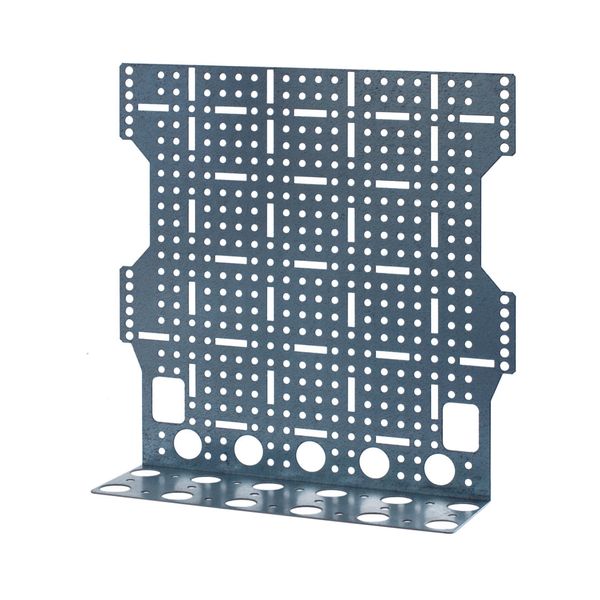 PM2x12G mounting plate perforated - bent for the socket image 1