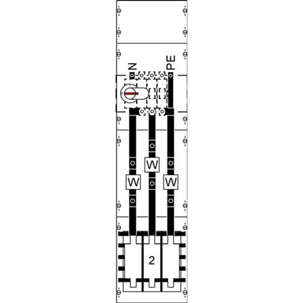 KA4041 CT meter panel, Field width: 1, Rows: 0, 1050 mm x 250 mm x 160 mm, IP2XC image 6