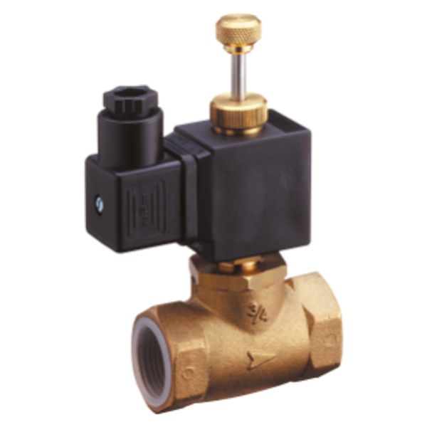 GAS SOLENOID VALVE - WITH MANUAL RESET - NO - 230V 50Hz image 1