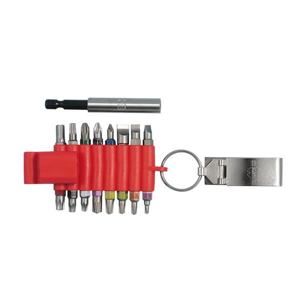 Bit-set with red holder, 17 parts image 1