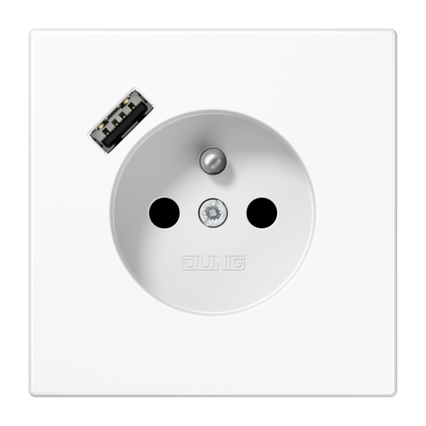 Socket fren/belg with USB type A LS1520F-18AWW image 1