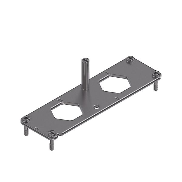 Mounting frame for industrial connector, Series: HighPower, Size: 8, N image 4