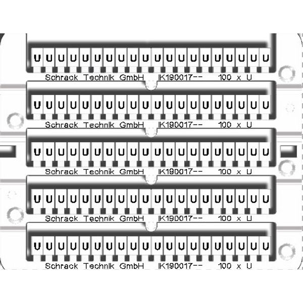 Marking tags 100x 'U' image 1