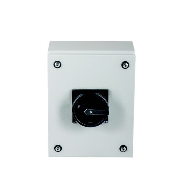 Main switch, P3, 100 A, surface mounting, 3 pole + N, STOP function, With black rotary handle and locking ring, Lockable in the 0 (Off) position, in s image 2