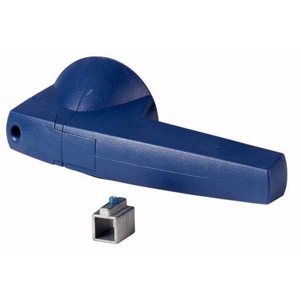 Rotary handle, 8mm, direct mounting, blue image 1