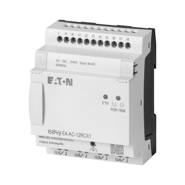 Control relays, easyE4 (expandable, Ethernet), 100 - 240 V AC, 110 - 220 V DC (cULus: 100 - 110 V DC), Inputs Digital: 8, screw terminal image 9