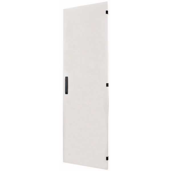 Section door, closed IP55, left or right-hinged, HxW = 2000 x 850mm, grey image 1