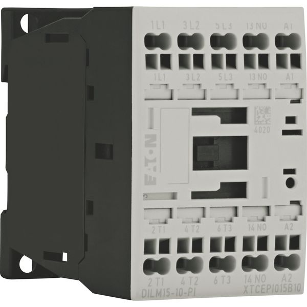 Contactor, 3 pole, 380 V 400 V 7.5 kW, 1 N/O, 110 V 50 Hz, 120 V 60 Hz, AC operation, Push in terminals image 16