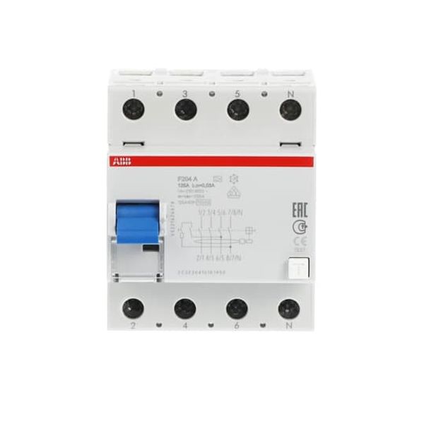 F204 A-125/0.03 Residual Current Circuit Breaker 4P A type 30 mA image 4
