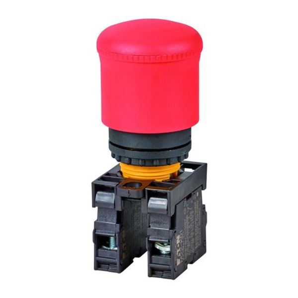 M22-PV-K02 Eaton Moeller® series M22 Emergency stop/emergency switching off pushbutton image 1