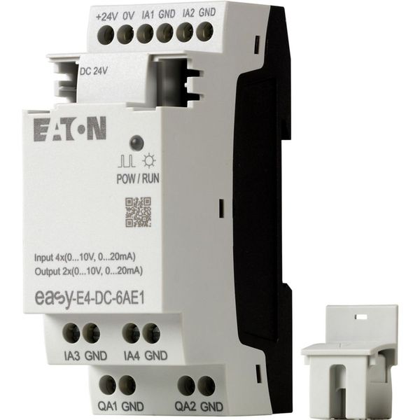 I/O expansion, For use with easyE4, 24 V DC, Inputs expansion (number) analog: 4, screw terminal image 16