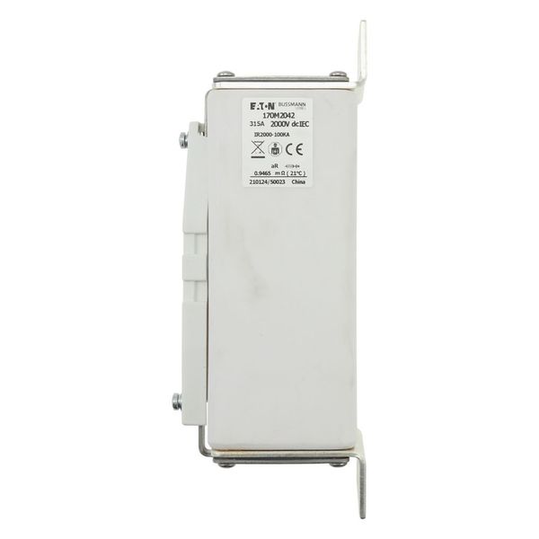 Fuse-link, high speed, 315 A, DC 2000 V, 65 x 89 x 213 mm, aR, IEC, with indicator image 11