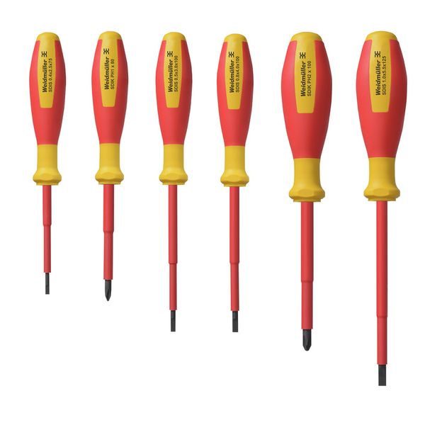 Screwdriver set, VDE-insulated Slotted and crosshead PH-SD screwdriver image 1