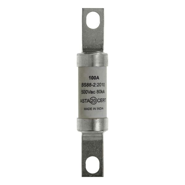 Fuse-link, LV, 100 A, AC 500 V, BS88/A4, 25 x 110 mm, gL/gG, BS image 18