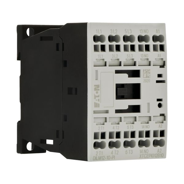 Contactor, 3 pole, 380 V 400 V 5.5 kW, 1 N/O, 220 V 50/60 Hz, AC operation, Push in terminals image 8