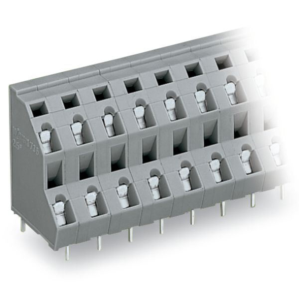 Double-deck PCB terminal block 2.5 mm² Pin spacing 7.5 mm gray image 6