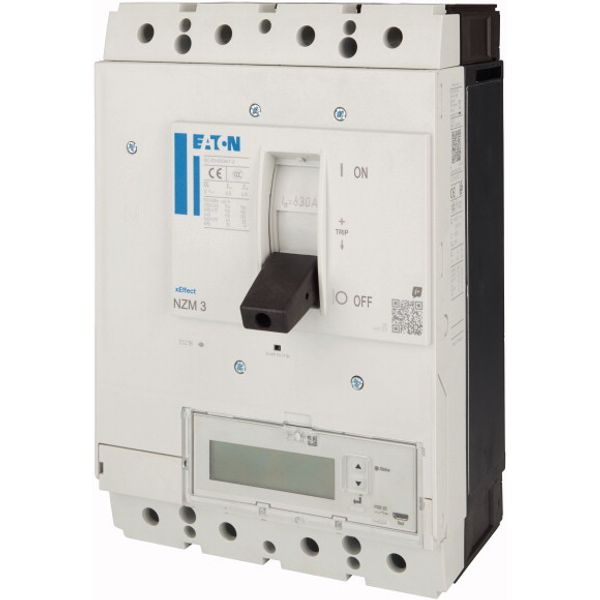 NZM3 PXR25 circuit breaker - integrated energy measurement class 1, 630A, 4p, variable, Screw terminal image 2