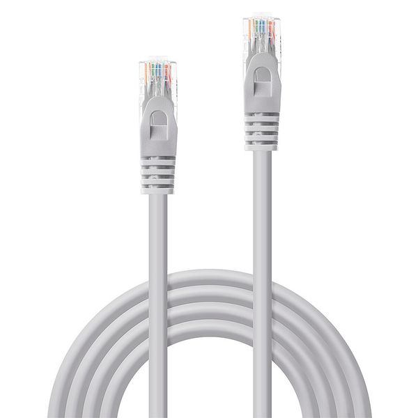 1m Cat.6 U/UTP Network Cable, Grey RJ45, M/M, 250MHz, CCA image 2